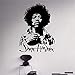 Calcomanía De Pared De Jimi Hendrix, Pegatina De Vinilo Para Guitarrista De Rock, Ideas De Decoración Del Hogar De Rock, Interior De La Sala De Estar Extraíble, 43 * 60Cm