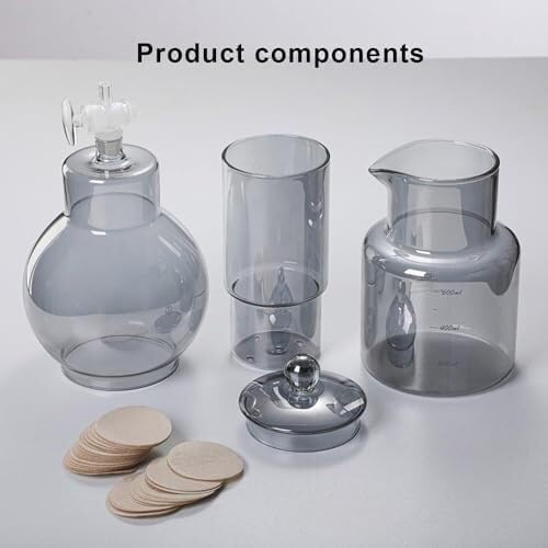 Cold Brew Drip Tower,Iced Coffee Maker with Adjustable Dripper, Stainless Steel Filter Detachable Glass for Home Office