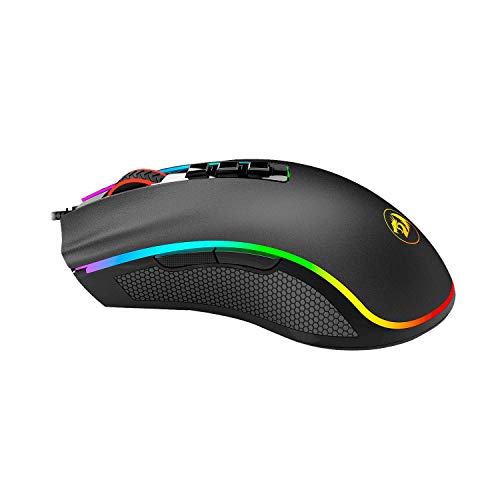 Mouse Gamer King Cobra USB 2.0 24000DPI Preto RGB Redragon - M711-FPS glide