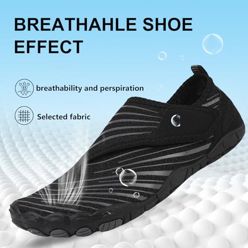 Image of Voyabarefoot Shoes for Women Men 2026 Upgrade Wide Toe Box Barefoot Hiking Sandals,Non-Slip Adjustable Water Shoes for Beach Walking Travel, Comfortable Slip On Walking Shoes