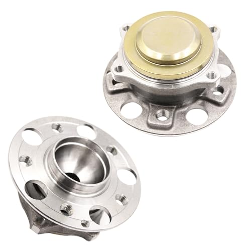 Image of Detroit Axle - 2 Front Wheel Bearing Hubs for Mercedes-Benz SL550 SL400 SL450 SL63 SL65 AMG Wheel Bearing and Hubs Assembly Replacement Pair Hubs