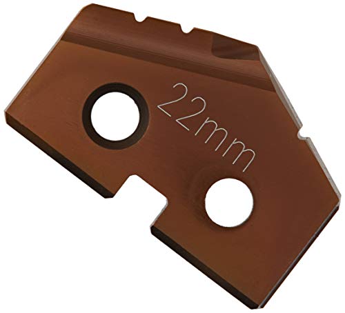 KARNASCH 2220100220 Plaquitas de Broca de Paleta, 22.00mm Diámetro, 132° Ángulo de punto