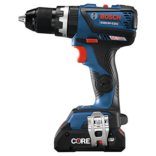 Bosch GSB18V-535CB15-RT 18V Lithium-Ion Brushless 1/2 in. Cordless Hammer Drill Driver Kit (4 Ah) (Renewed)