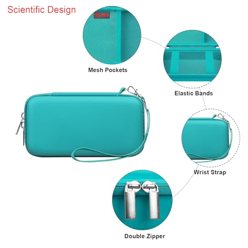 Image of Elonbo Diabetic Supplies Travel Case for Glucose Meter Diabetes Testing Kit | Portable Diabetes Testing Kit Storage Organizer Bag, Glucose Meter Insulin Pen Carrying Case for Test Strips Lancets, Green+