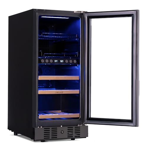 Newair NWB057BSD0 24 Inch Wine And Beverage Refrigerator, 13 Bottle And 48 Can Dual Zone Drink Cooler, Black Stainless Steel Built-In Beer And Wine Cooler Refrigerator thumb #19