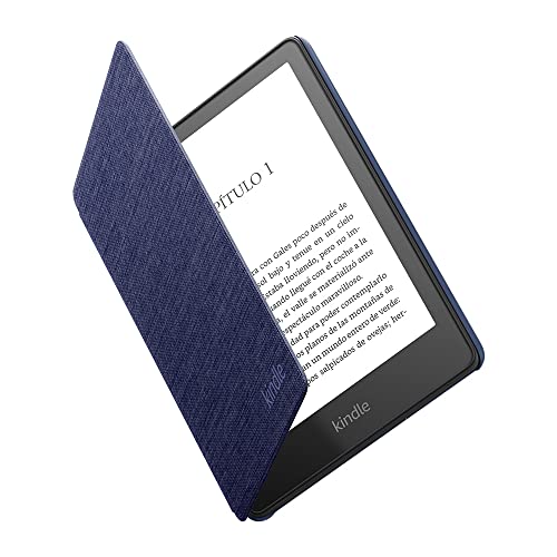 Funda de tela para Amazon Kindle Paperwhite | Compatible con el Kindle Paperwhite de 11.ª generación (modelo de 2021), Diseño fino y ligero, Azul Vaquero