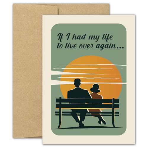 Gooji Romantic Anniversary Card for Husband, Wife - Meaningful Birthday Greeting for Boyfriend, Girlfriend. Vintage Valentine's Day Cards. I Love You Gifts. Find You Sooner Quote Note