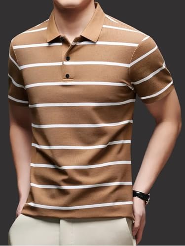 Image of TAGAS Men's Short Sleeve Polo Shirt, Button Up Collar | T-Shirt for Mens | Casual T Shirt for Men | (MT-7)