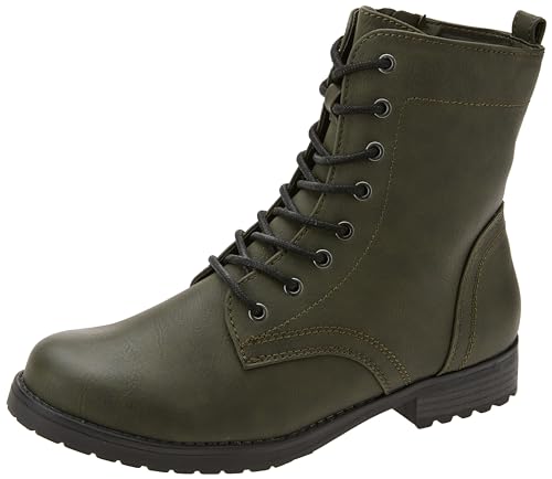 Opiniones y reviews de Botas ejercito que puedes comprar esta semana. 37 Amazon Essentials - Botas de combate con cordones para mujer, color verde, 7.5