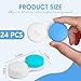 Phyyixs 24 Pack Colorful Cute Contact Lens Cases, Bulk Storage Box with 12 Colors, Leak-Proof and Durable, Portable Storage Kit for Home and Travel