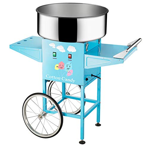 JTJxop Kommerzielle Zuckerwattemaschine, Elektrischer Zuckerwatte-Hersteller mit Wagen, Edelstahl Mit Großer Schublade… – Bild 3