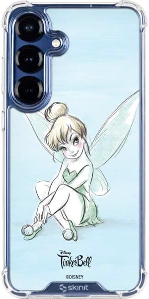 Skinit Clear Phone Case Compatible with Galaxy S25 Plus - Officially Licensed Disney Tinker Bell Sketch Art Design