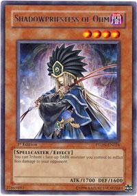 Yu-Gi-Oh! Shadowpriestess Of Ohm Card - Phantom Darkness 1st Edition Rare Collectible Trading Card