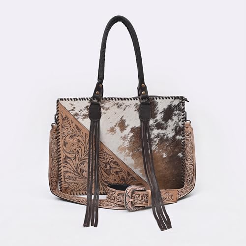Bolso de mano de cuero natural Merbaa para mujer miniatura 2