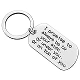 Keyring Gifts, I Promise to Always Be Your Side Keyring Gifts, Valentines Day Gifts for Her