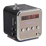 Tragbarer Radio Kleine Radio Musikman Musikbox mit Radio Musik-Player FM-Radio Batteriebetriebener -Digital-Display-Lautsprecher, für Zuhause, Schlafsaal, Auto, Partys, Reisen,