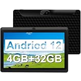 BYANDBY Newest Tablets Android 12, 7 inch Tablets, 4GB+32GB/1TB Expand, 2.4G+5G+Wi-Fi 6, Dual Camera, 3000 mAh, BT, GMS, Games, Work(Black)