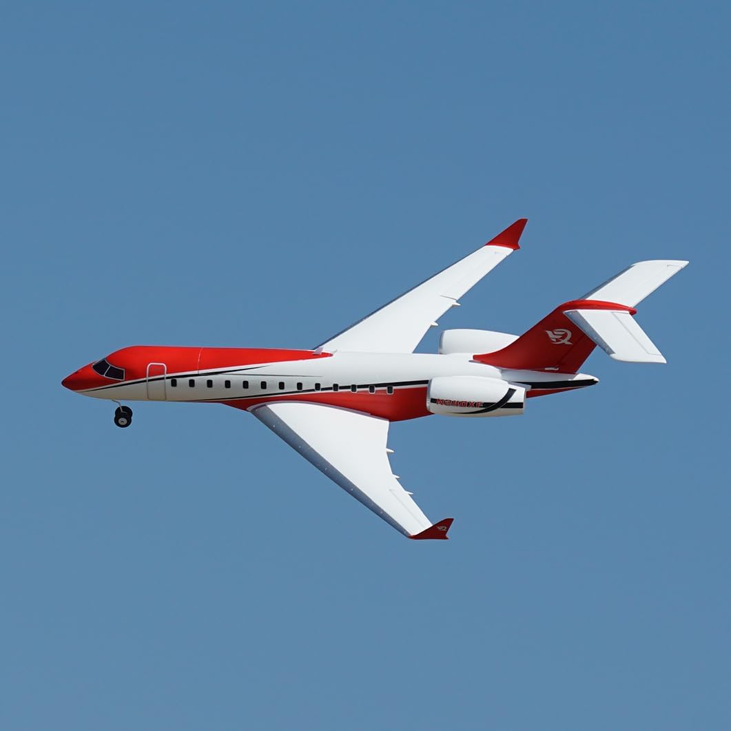 J-65 Twin 40mm EDF RC Airplane RC Business Jet PNP (Transmitter, Receiver or Battery NOT Included) (Red)