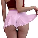 Falda sexy para mujer Falda sexy para mujer, ropa para el hogar, día de las tangas, rosa, M