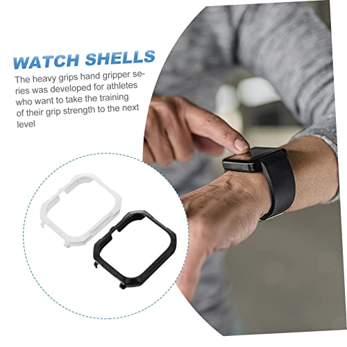 VILLFUL 2 Pcs Watch Case Phone Charms Wtch Watches Reloj Inteligente Screen Watch Cover Watch Protector Crossbody Straps for Purses Watch Band Charms White Original Design Accessories