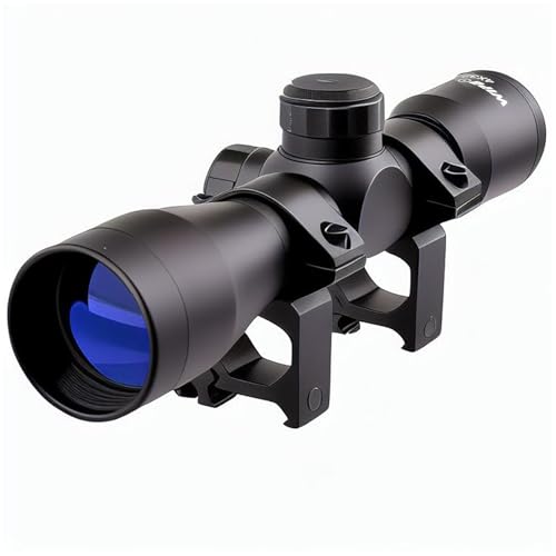 WIPBOTEN Compact 4x32 Rifle Scope Optics Range Finder, 20mm Ring, nitrogen Shockproof Coated User Friendly for Hunting