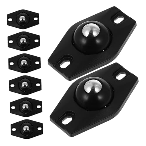 MUCKLILY 8 Ruedas Giratorias Adhesivas De Bola Mini Para Muebles, Poleas Autoadhesivas Rotación 360°, Soporte Deslizante Resistente Para Cocina, Estantes y Bricolaje