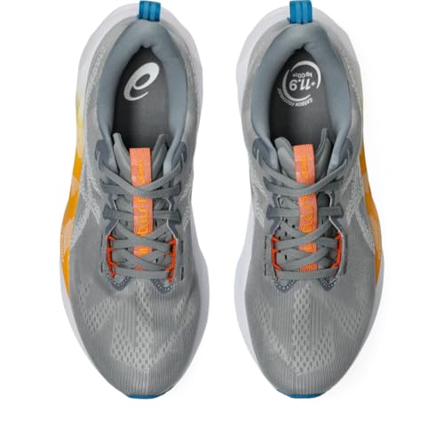 ASICS Men's NOVABLAST 5 Running Shoes, 9, Gravel/White