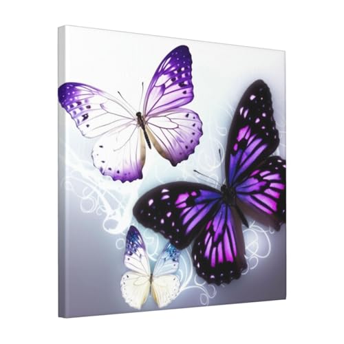 Toile murale papillons pour illuminer une pièce sombre ou un bureau
