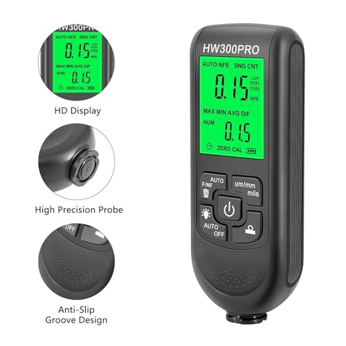 Medidor de Grosor de Pintura Digital HW-300PRO miniatura 2