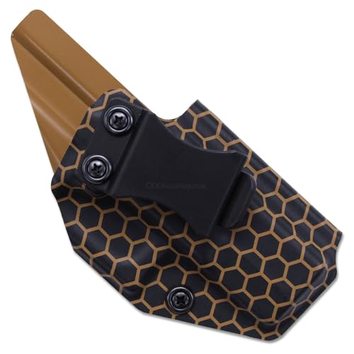 Image of KYDEX Thermoform Sheet - (Honeycomb Camo) - (Desert Fox /Black - Reversed) - (8in x 12in) - (1 Sheet) - (for Holster Making, Cosplay, Hobby) - (USA Made)