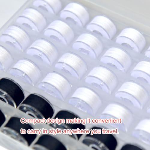 36 bobinas y hilos para máquina de coser con estuche plástico miniatura 4