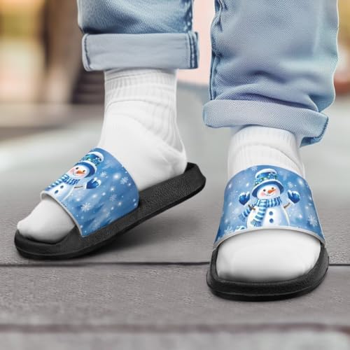Image of Unisex Slides for Girls Boys Comfortable Slippers Slides Non-slip Shower Shoes House Fashion Thick for Indoor & Outdoor Gifts