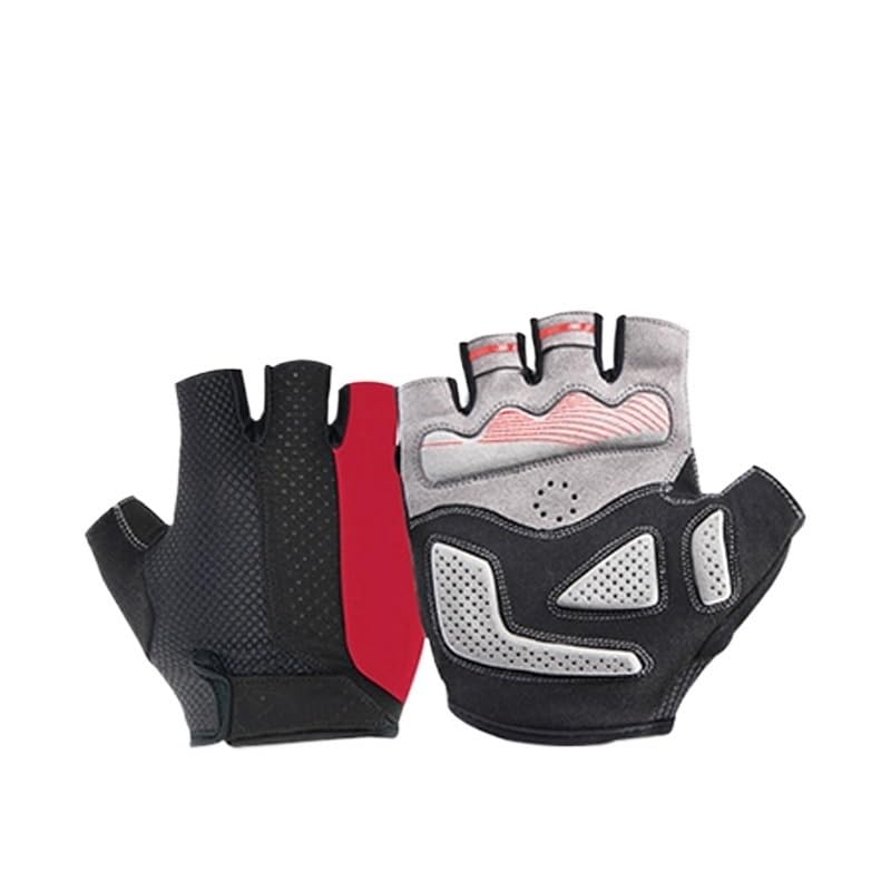Gant Musculation Gants de Gymnastique Femmes Respirant Anti-dérapant Gant Fitness Sport entraînement Gants de Gymnastique Gants Musculation(Red,XL)
