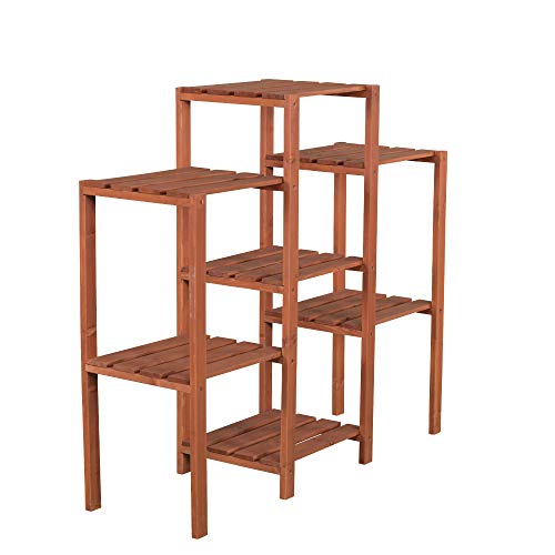 Leisure Season Ps6117 7-Tier Flower Garden Plant Stand, Brown #TOP1