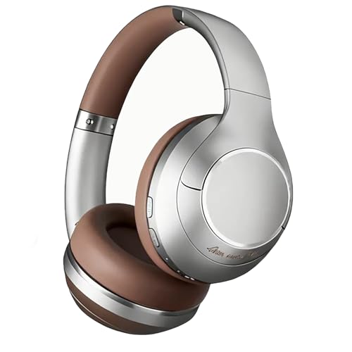 Cuffie Bluetooth 5.3 HiFi Senza Fili Over-Ear serie cromo con