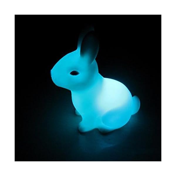 Novelty Children Kid Favor Gift Toy Cartoon Animal Rabbit Sleep Led Table Night Light Rabbit Lamp Color Changing - Image 10
