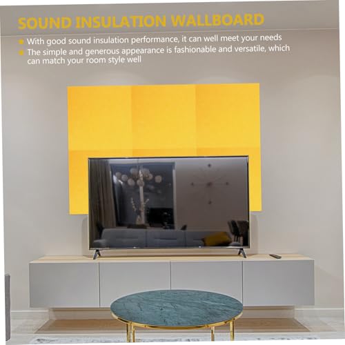 Panel acústico de fieltro para absorción de sonido, conjunto de 5 piezas, tamaño 30x30x0.9 cm, ideal para tratamiento acústico y aislamiento en sala de música y KTV miniatura 6