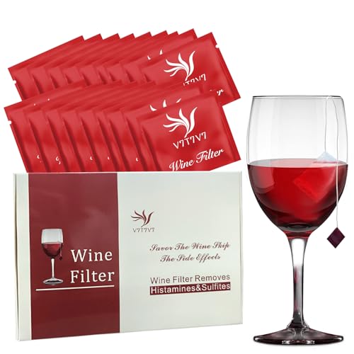 18 Pack Wine Filters, Wine Purifier To Remove Sulfite And Histamine, Wine Lover Accessories