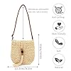 Shyllin Strohtasche Damen, Strohhandtasche, Stroh Handtasche, Boho Tasche, Tasche Stroh Damen, Lässig und Vielseitig geeignet für Strandurlaub und Reisen #1
