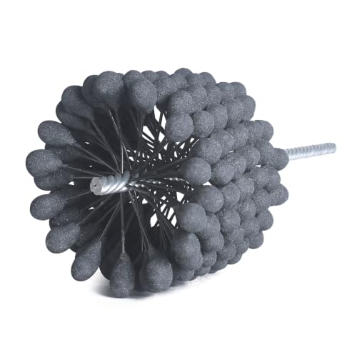 Image of Garhgi 4-1 /8 inch(105mm) Flexible Cylinder Hone Tool, 320 Grit Resilient Ball | Silicon Carbide | Stainless Steel Cast Iron | Smoothing Rebuild Automotive Motorcycle Engine Master Brake Rotor Piston Ring