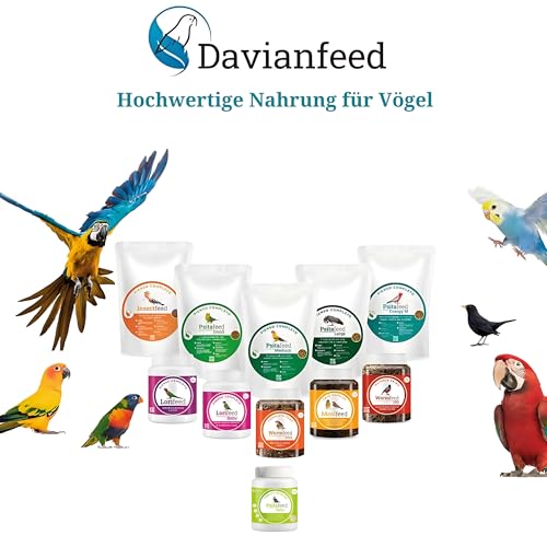 Papageienaufzuchtfutter 500g - Nährstoffreiche Aufzuchtpapageienfutter für Aras, Agaporniden, Nymphensittiche, Kanarienvögel und Spatzen - Fördert Wachstum und Fortpflanzung - Psitafeed Baby