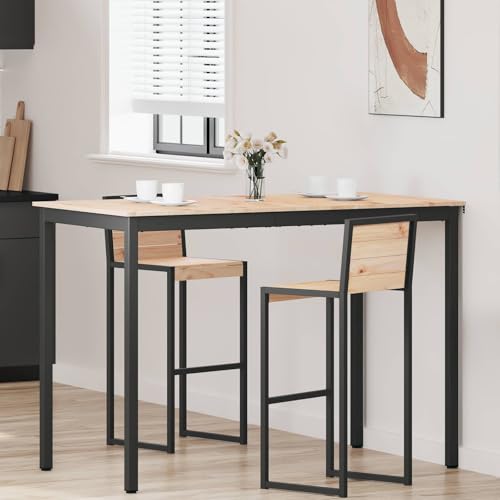 Table de bar en pin massif stable pour accueillir vos invités