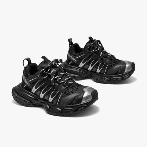 Image of BEAU TODAY Women's Walking Shoes, Chunky Platform Fashion Sneakers for Women, Comfortable Casual Lightweight Lace-up Gym Workout Athletic Tennis Shoes