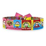 BDM Pulsera Ave María Religiosa | Pulsera de Tela Tejida y Ajustable para Hombre, Mujer y Niños | Regalo Original para Comunión, Bautizo o Confirmación | Diseño Colorido con Oración