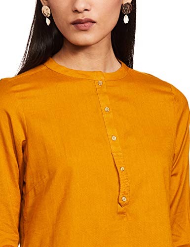 Image of W for Woman Women's Kurta (19FEW11542-211549M Yellow 16 2XL