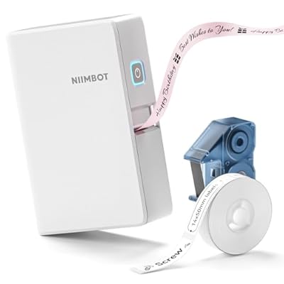 طابعة شرائط وأشرطة NIIMBOT N1، آلة صنع ملصقات محمولة مع شريط، طابعة ملصقات نقل حراري تعمل بتقنية البلوتوث مع قوالب متعددة لتغليف الهدايا، وحفلات الزفاف، والأعمال الحرفية، وتنظيم المنزل