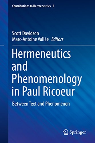 Cover of Hermeneutics and Phenomenology in Paul Ricoeur: Between Text and Phenomenon (Contributions to Hermeneutics Book 2)
