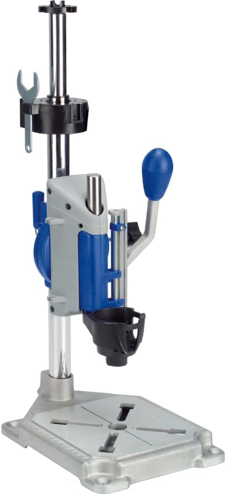 Dremel Drill Press Rotary Tool Workstation Stand with Wrench - Mini Portable Press