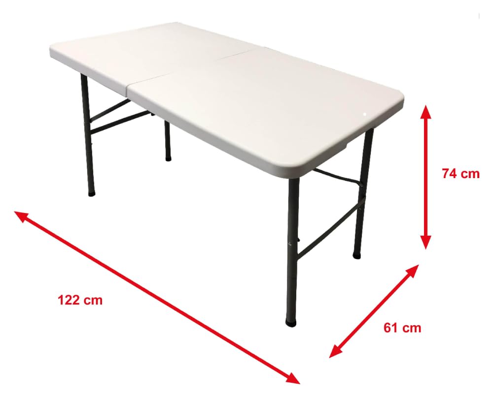 Homelux 710090 Mesa Plegable Resina, 122 x 61 x 74 cm