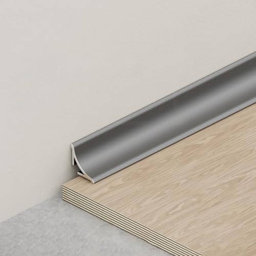 隙間ガード アルミ合金製 巾木シール コーナーモールディング 3x100cm 壁面保護 エッジ強化 防錆 抗摩耗 高耐久性 トップモールディング 簡単施工 DIY 家庭用 商業空間 オフィス向け(カラー 7,16mm)